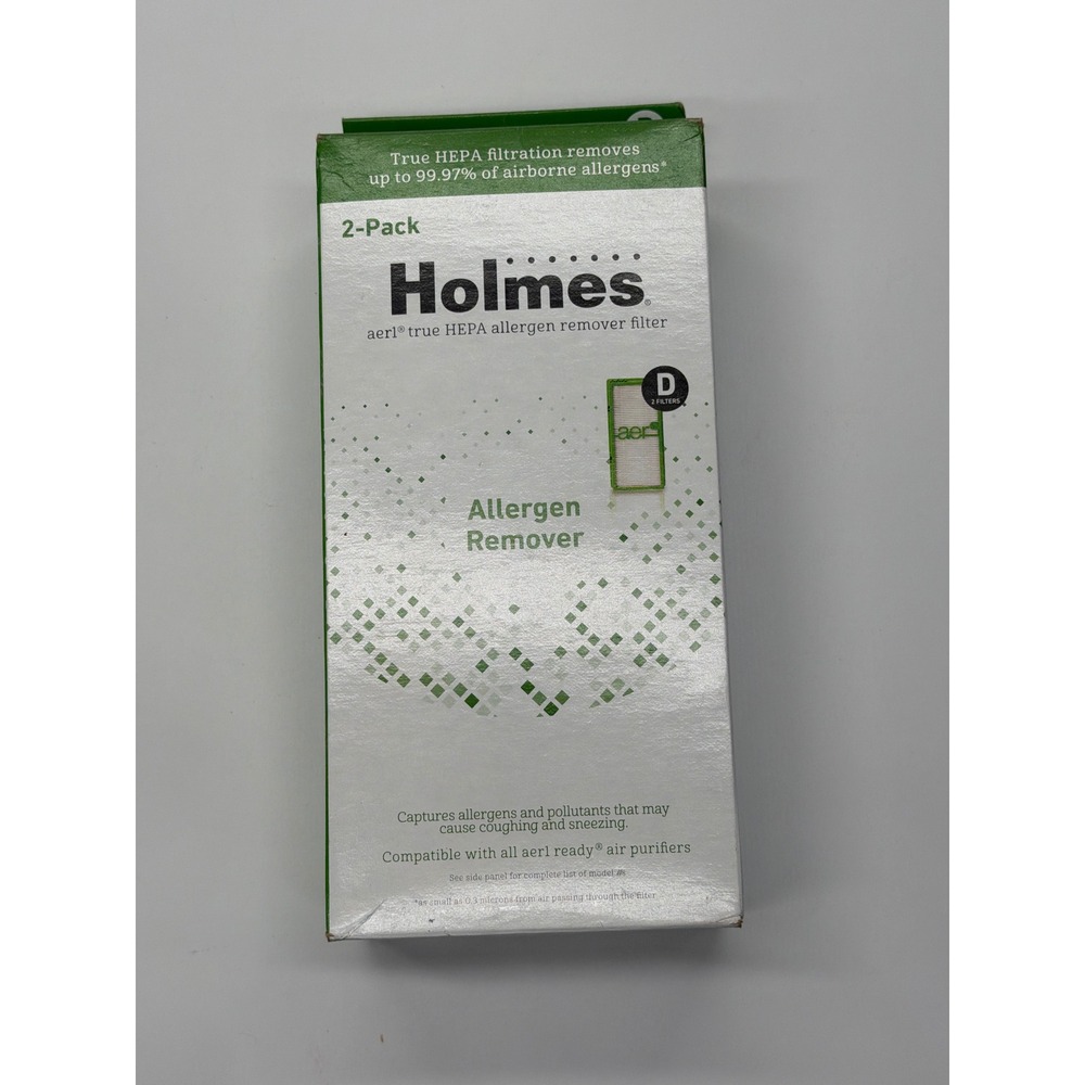 Holmes aer1 True HEPA Allergen Remover‎ Filter 2-Pack Type D HAPF300AHD NEW